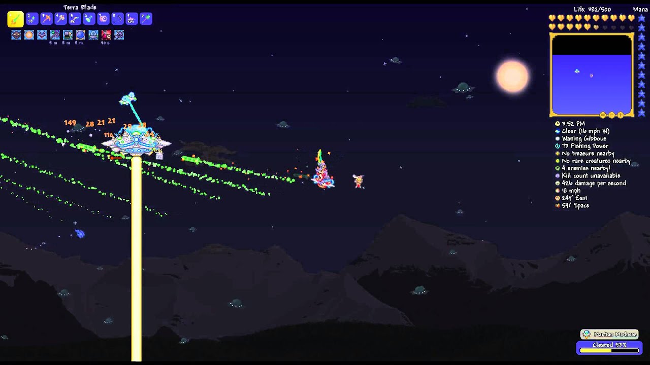 Terraria 1.3 Martian Saucer Boss YouTube