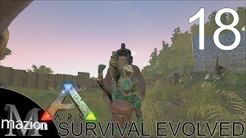 ARK: Survival Evolved: Taming a Gigantopithecus! E18 Gameplay