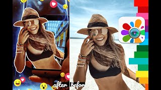 Trending Outline Art Photo Editing In Photo Studio Create Post On Instagram Tutorial