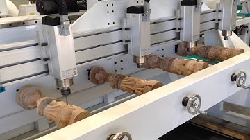 4 axis Spindle CNC Wood Carving 3D Router Machine