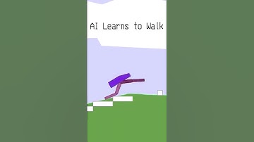 Ai learns to walk #shorts #deeplearning #coding #machinelearning #reinforcementlearning