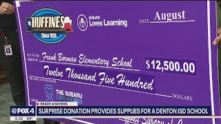 Denton ISD teachers get surprise donation ahead of school year