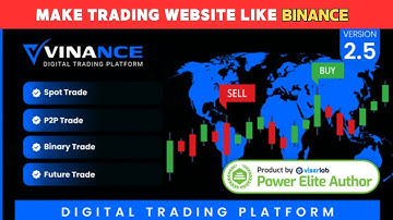 Make Digital Trading Website Like Binance || Vinance 2.5 Crypto Trading Website php Script