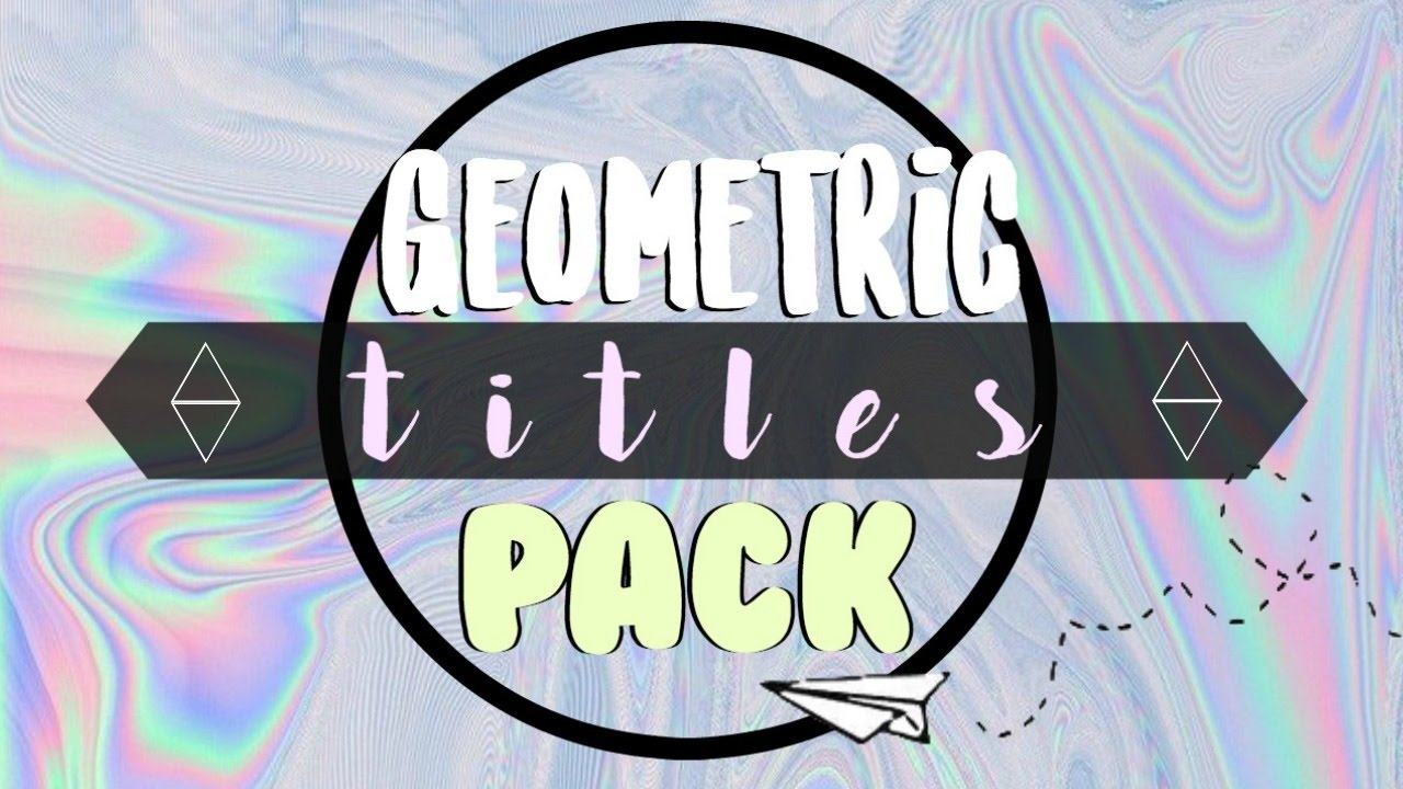 GEOMETRIC HIPSTER TITLES | Green Screen Pack