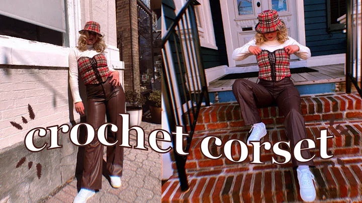 Learn how to crochet a chic Burberry inspired corset