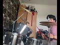 Drum solo improv with left hand doubles