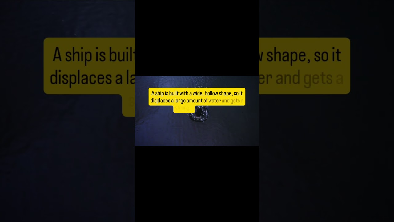 Why Do Ships Float on Water? | Simple Science Explained ⚓🌊