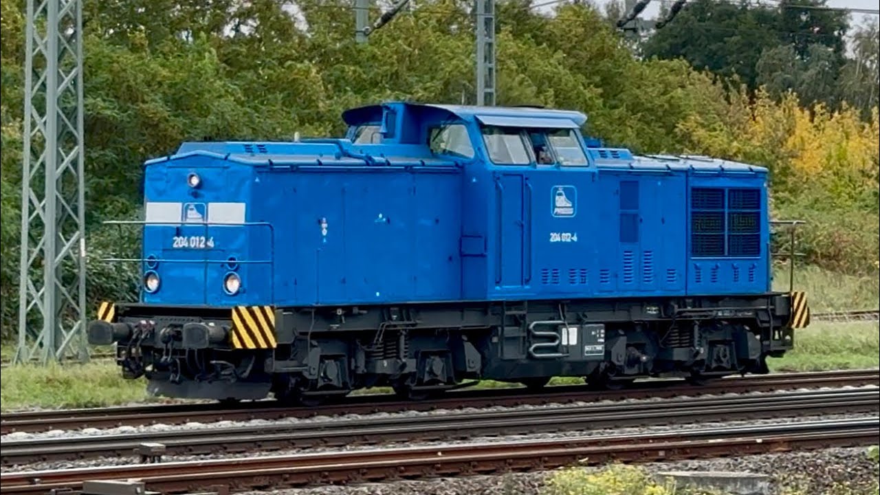 Baustellen und Umleitungen mit viel Diesel Power im Herbst um Lutherstadt Wittenberg.