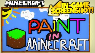 Minecraft Redstone | MICROSOFT PAINT IN VANILLA MINECRAFT! | Save Undo & More! (Minecraft Redstone)