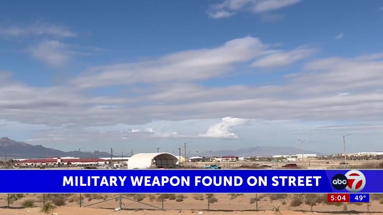 Military-style weapon found on street on Ft. Bliss