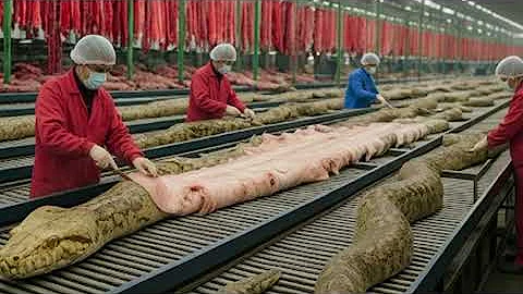 Snake Eggs → Million-Dollar Leather Bags 🐍💼 | Inside the Shocking Factory Transformation...