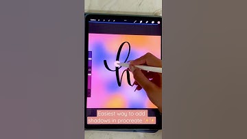 Add shadows in procreate Part 1 ✨ | procreate | lettering