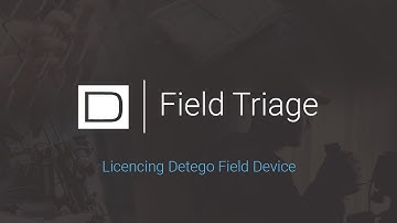 Licensing a Detego Field Device