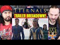 ETERNALS TRAILER BREAKDOWN & EASTER EGGS - REACTION!! (Teaser | Avengers Reference Explained)