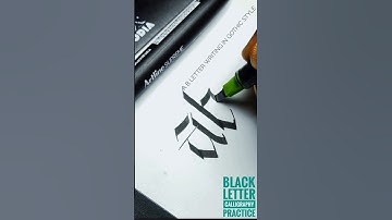 Mysterious Secrets of GOTHIC Calligraphy Revealed! #gothic #shorts #calligraphy