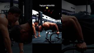 Togi got HUMBLED 🥀 #togi #larrywheels #funny #gym #fitness #bodybuilding #workout
