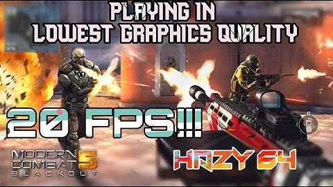 Playing in lowest settings possible!! (Modern Combat 5 FPS) Game play