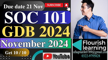 SOC101 GDB Solution 2024/ SOC101 GDB 2024 / SOC 101 GDB Solution Fall 2024/ SOC101 GDB 2024 Solution