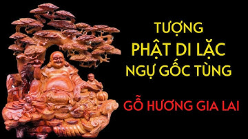 Di Lặc Ngồi Gốc Tùng Gỗ Hương Gia Lai Kích Thước 120x80x45cm