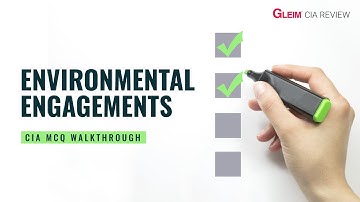 Free CIA Practice Questions | Pt 2 — Environmental Engagements