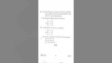 math G.E.4 sem4 privious year question paper ranchi University #Ranchi University #shorts #viral