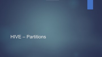 Hive  Partitions | Learn Big Data On Windows 10  | Learn Big Data Online