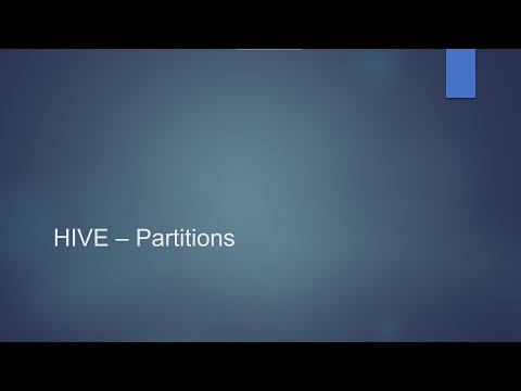 Hive Partitions |