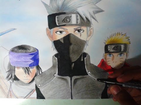 Kakashi  Naruto shippuden sasuke, Naruto e sasuke desenho, Kakashi hokage