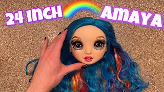 Giving A Giant Amaya Rainbow High Doll A Makeover | Zombiexcorn