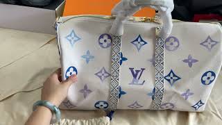 Louis Vuitton monogram keepall 45 bags all details review