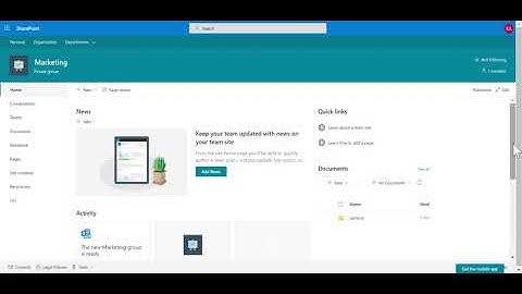 SharePoint Starter Kit v2 - Marketing Team Site demo
