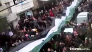 Protests throughout Syria against President Assad's regime