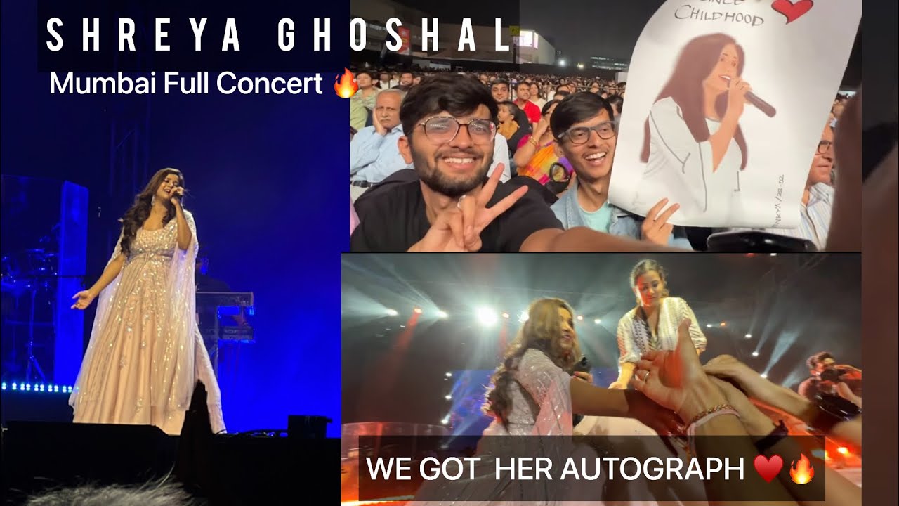 Shreya Ghoshal Live Mumbai 2023🔥| we got autograph 😍 #shreyaghoshal #mumbai  #concert