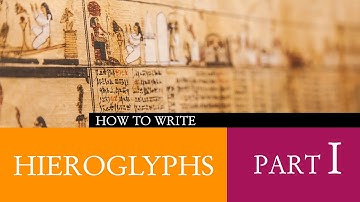 How to Write Hieroglyphs Part I 𓂀 Ancient Egyptian Hieroglyphs for Beginners Calligraphy Tutorial