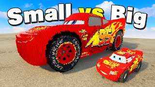 Big Lightning McQueen vs Small Lightning McQueen | Teardown