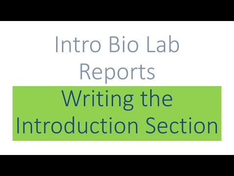 Intro Bio Lab
