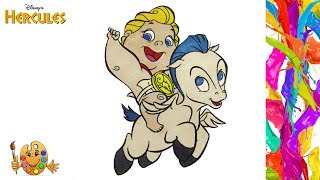 Coloring Baby Hercules and Pegasus| Coloring pages | Coloring book |