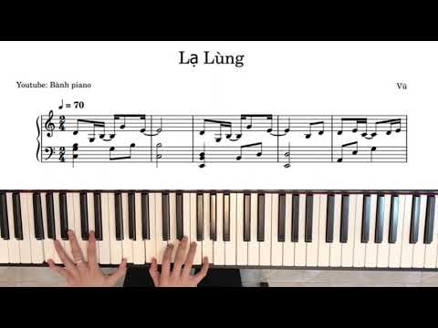 Video LẠ LÙNG - Vũ | EASY PIANO TUTORIAL || SHEET PIANO - youtube