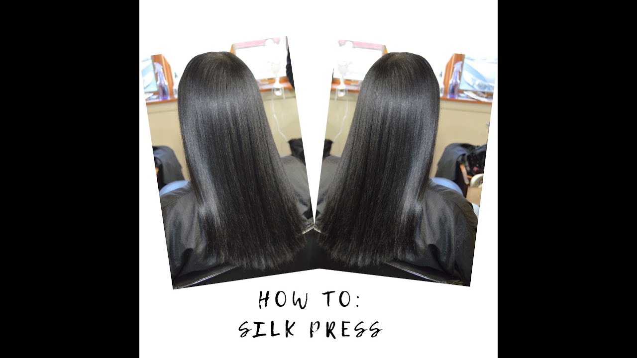 How To Silk Press Thick Curly Hair / Best Silk Press Products YouTube