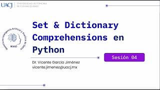 Set y Dictionary Comprehensions en Python