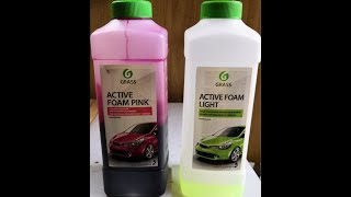 Тест активной пены ГРАСС \ GRASS. Active Foam Light VS Active Foam Pink
