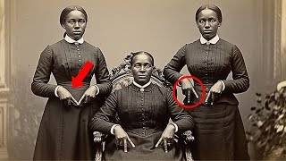 Why were experts surprised when they analyzed the hands of the mother and daughters in this photo?