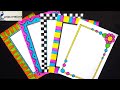 5 Border design for school project/Project File Decoration/simple border designs for assignments