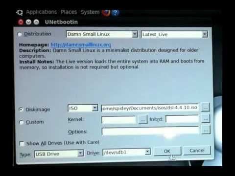 install linux on usb with unetbootin