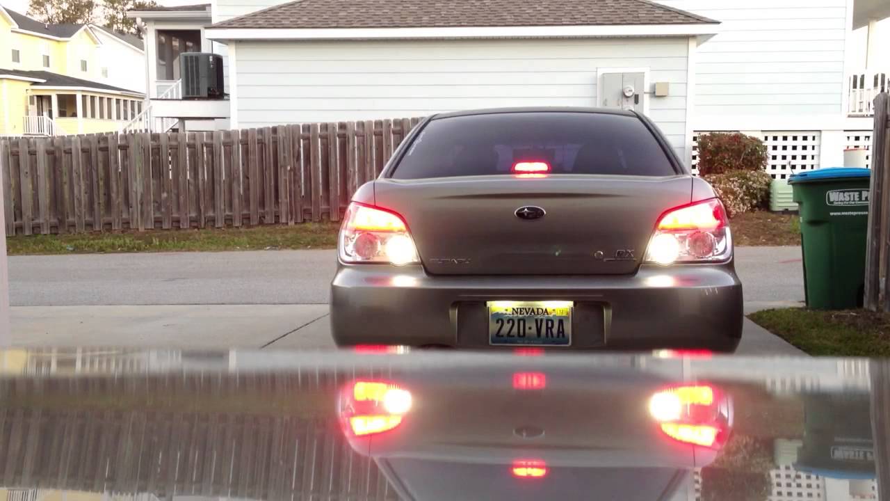 2007 Subaru Impreza Taillights YouTube