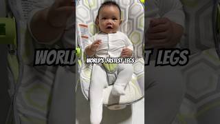 Baby loves kicking legs Olympic🦵💨#baby