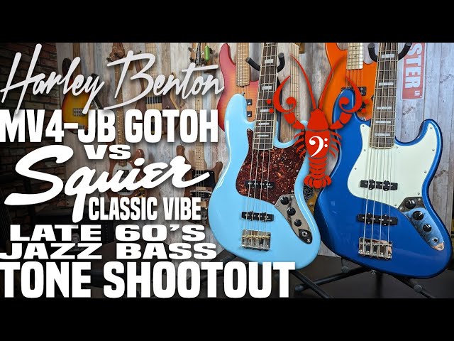 Harley Benton MV-4JB Gotoh vs. Squier Classic Vibe Late 60's Jazz