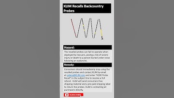 KLIM Recalls Backcountry Probes