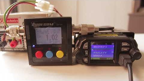 QYT KT8900D + Diamond SG-7900 + Surecom SW-102 TEST 1