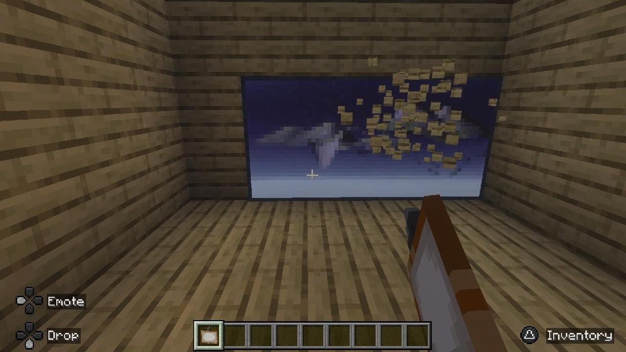 I was filming a Minecraft video Until somebody broke a tree.